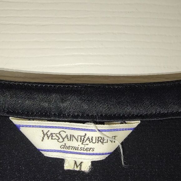 Yves St Laurent vintage silky sleeveless top S - Picture 4 of 5